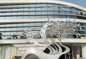 鏤空樹雕塑常用，街道標(biāo)識，不銹鋼樹雕塑常用