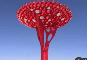 大型樹(shù)干雕塑公司，花園小品，不銹鋼樹(shù)干雕塑常用