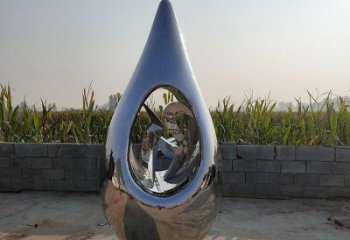 淚滴雕塑供需，彩鋼制作，大型不銹鋼淚滴雕塑公司