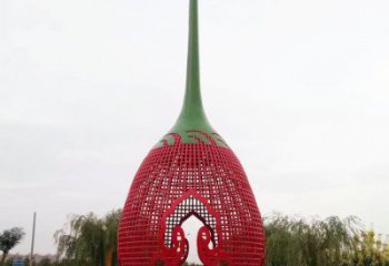 水滴雕塑定價(jià)，街頭雕塑，烤漆鏤空水滴雕塑定價(jià)