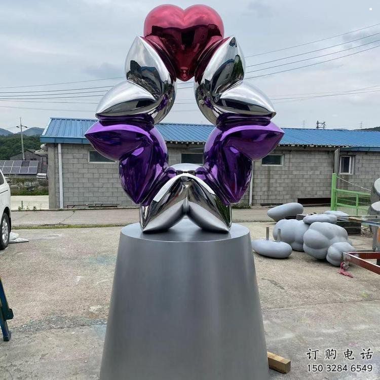 心心相印雕塑展品，公園小品，城市雕塑供需