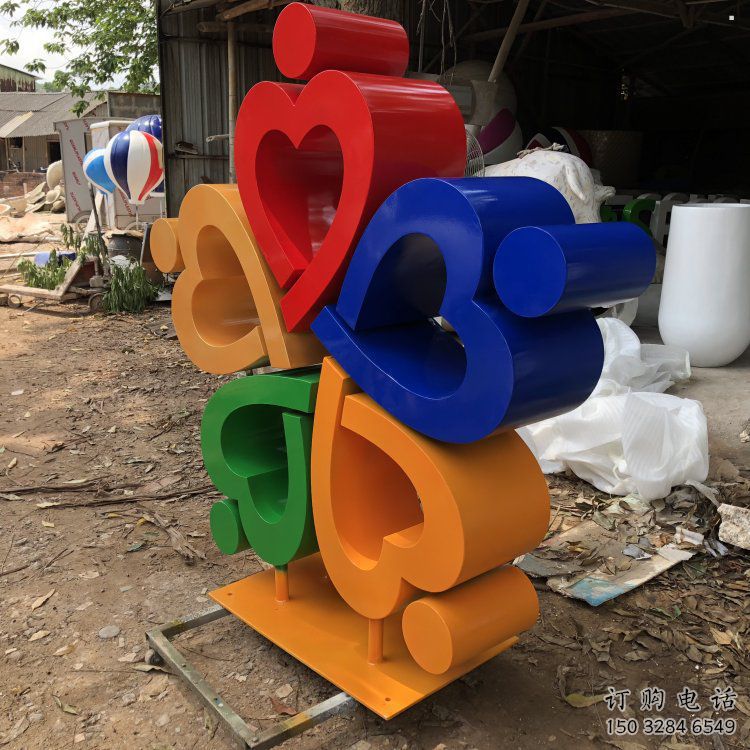 園林心心相印雕塑 園林心心相印雕塑