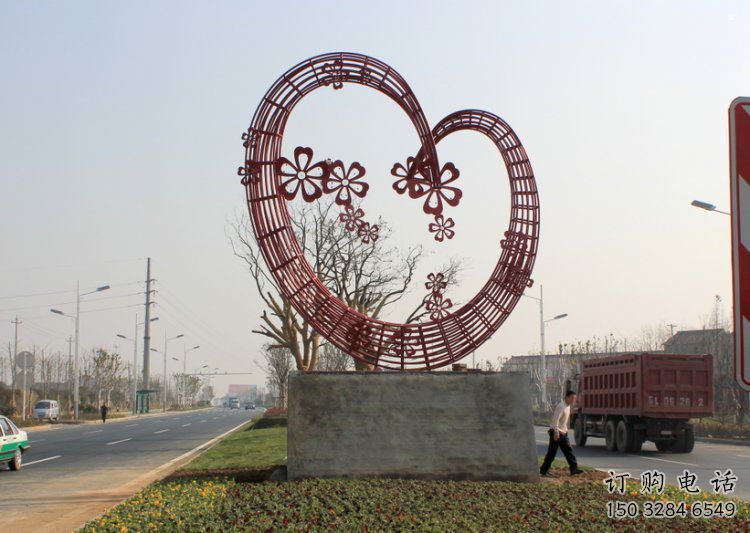 住宅小區(qū)愛(ài)心雕塑 住宅小區(qū)愛(ài)心雕塑
