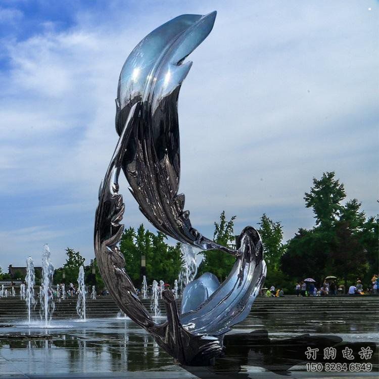 羽毛雕塑制作，園林裝飾，建筑鏡面羽毛雕塑批發(fā)