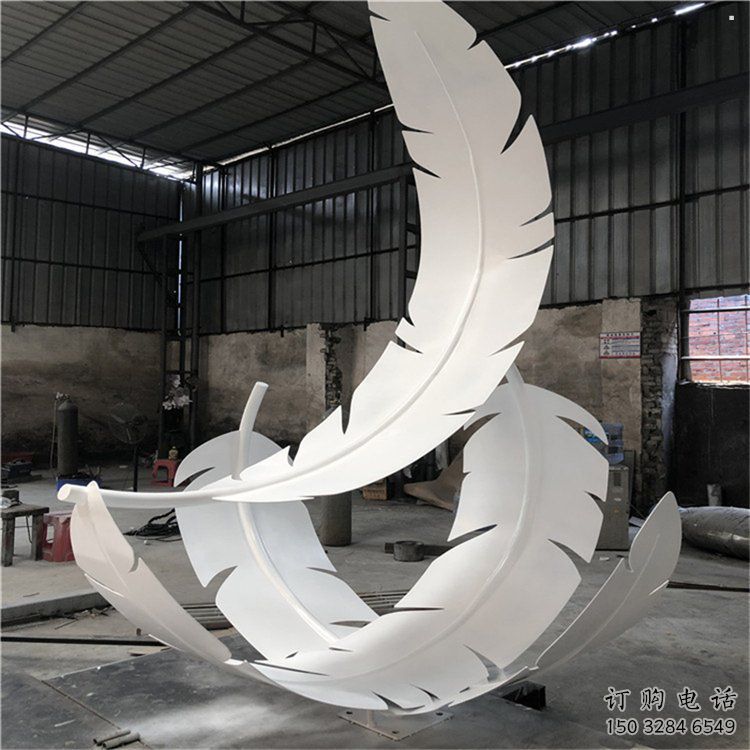 羽毛雕塑預(yù)定，城區(qū)小品，民俗烤漆羽毛雕塑制造商