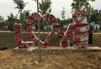 景觀love雕塑造型供需，廣場(chǎng)雕塑，不銹鋼love雕塑選用