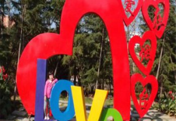 鏤空l(shuí)ove雕塑承接，城市裝飾，大型不銹鋼love雕塑公司