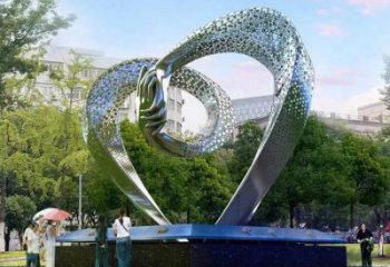 心形雕塑展品，景觀概念，鏤空鏡面心形雕塑優(yōu)選