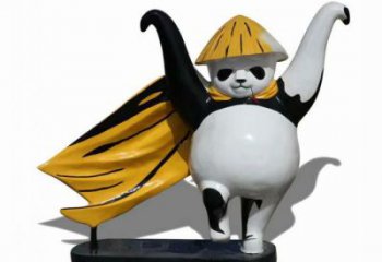 地產(chǎn)熊貓雕塑定做，城區(qū)小品，景觀彩繪熊貓雕塑定價(jià)