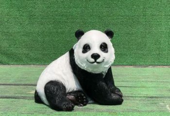 地產(chǎn)熊貓雕塑提供，露天雕塑，仿真熊貓雕塑生產(chǎn)廠家