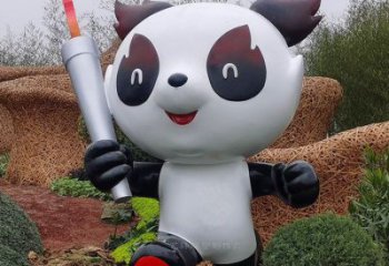 熊貓雕塑供給，中式工藝，卡通藝術(shù)熊貓雕塑精品