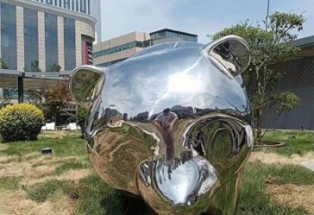 現(xiàn)代熊貓雕塑承接，歐式風(fēng)格，廣場不銹鋼熊貓雕塑精選