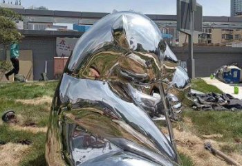 熊貓雕塑制作，園林裝飾，建筑不銹鋼熊貓雕塑批發(fā)