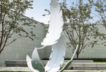 現(xiàn)代羽毛雕塑承接，歐式風格，廣場烤漆羽毛雕塑精選