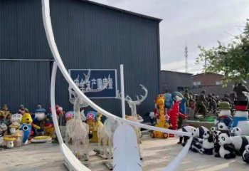 廣場羽毛雕塑批發(fā)，廣場系列，烤漆羽毛雕塑定價