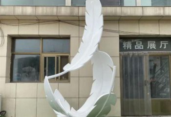 雕塑制造，白鋼構(gòu)件，仿真烤漆羽毛雕塑提供
