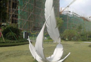 羽毛雕塑工廠標(biāo)準(zhǔn)，多彩藝術(shù)，景觀烤漆羽毛雕塑供應(yīng)