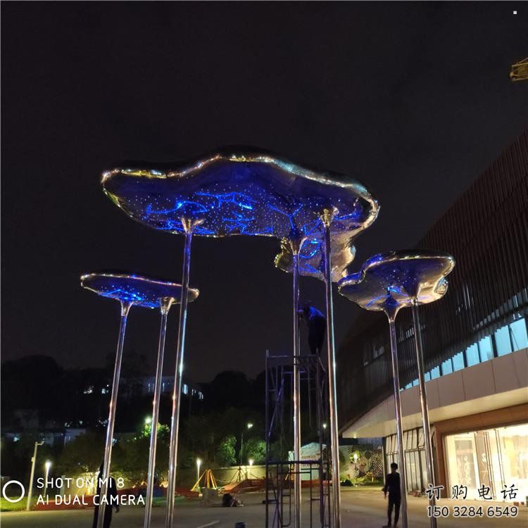 祥云雕塑供需，廣場(chǎng)雕塑，不銹鋼祥云雕塑定制