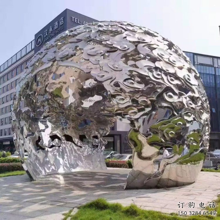 戶外云朵雕塑，鍍金歐式雕塑，鍛造工藝