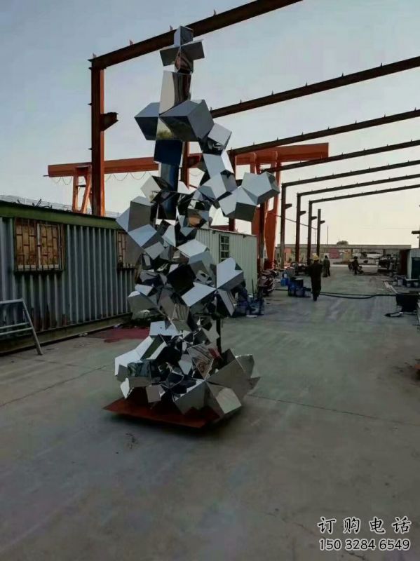 農(nóng)村景觀石雕塑，鏤空景觀雕塑，抽象效果