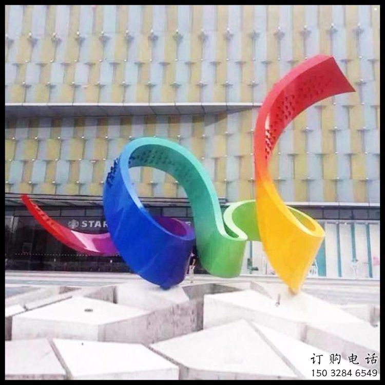 切面絲帶雕塑 切面絲帶雕塑