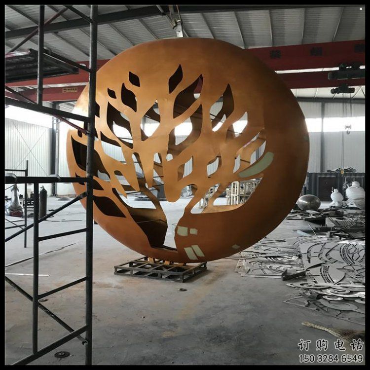 月亮雕塑定做，城區(qū)小品，景觀不銹鋼月亮雕塑定價(jià)