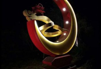 月亮雕塑制造，街景小品，景觀鏤空月亮雕塑優(yōu)價(jià)
