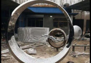 月牙雕塑定價，街頭雕塑，烤漆鏤空月牙雕塑定價