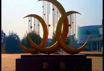月亮雕塑供給，美陳雕塑，不銹鋼月亮雕塑廠家供求