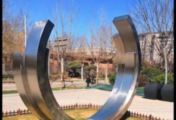 月亮船雕塑供需，標(biāo)識雕塑，不銹鋼月亮船雕塑制造商