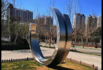 月亮船雕塑通用，街道標(biāo)識，不銹鋼月亮船雕塑承接
