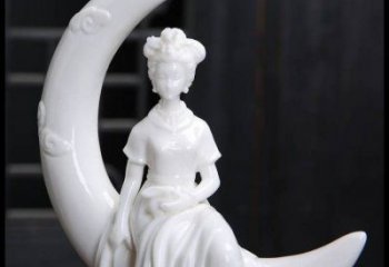 月亮雕塑制造，校園雕塑，戶外月亮仙子雕塑展品