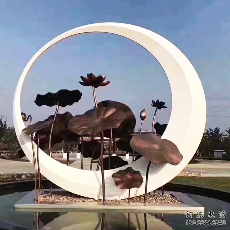 圓環(huán)雕塑供求，白鋼構(gòu)件，不銹鋼圓環(huán)雕塑觀賞型
