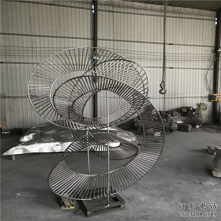 圓環(huán)雕塑批發(fā)，靜態(tài)雕塑，主題鏤空圓環(huán)雕塑標準
