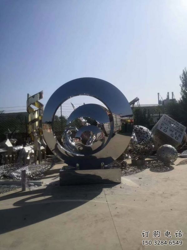 圓鏡雕塑承接，城市雕塑，不銹鋼圓鏡雕塑精品
