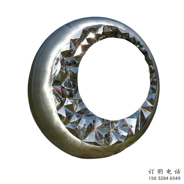 圓圈雕塑批發(fā)，鍛造工藝，不銹鋼圓圈雕塑廠家承接