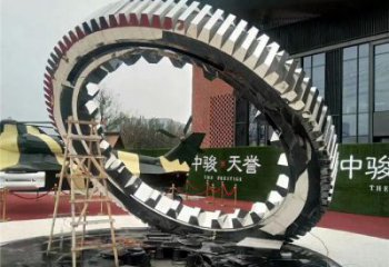雙環(huán)雕塑提供，露天雕塑，不銹鋼雙環(huán)雕塑生產(chǎn)承接