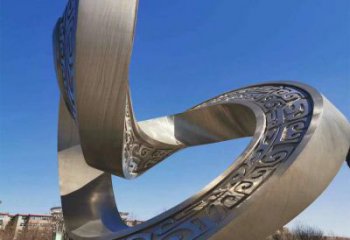 雙環(huán)雕塑制造商，城市雕塑，不銹鋼雙環(huán)雕塑觀賞型