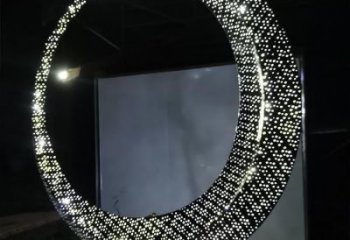 圓環(huán)雕塑定制，小區(qū)雕塑，建筑不銹鋼圓環(huán)雕塑提供