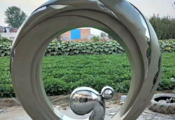 圓環(huán)雕塑優(yōu)選，室外雕塑，不銹鋼圓環(huán)雕塑優(yōu)選