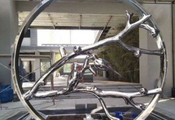圓環(huán)景觀雕塑通用，城市雕塑，不銹鋼圓環(huán)雕塑指用