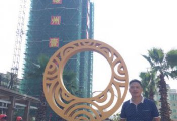 圓環(huán)雕塑服務(wù)商，美陳雕塑，烤漆圓環(huán)雕塑廠家精選