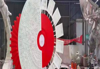 圓環(huán)雕塑供給，戶外雕塑，景觀烤漆圓環(huán)雕塑選用