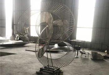 圓環(huán)雕塑供求，村標(biāo)概念，鏤空圓環(huán)雕塑制作承接