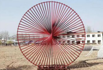 圓環(huán)雕塑定價(jià)，拉絲工藝，鏤空圓環(huán)雕塑制作廠家