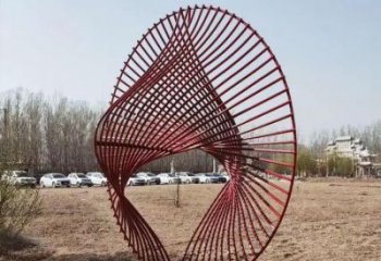 圓環(huán)雕塑供求，美陳雕塑，鏤空圓環(huán)雕塑制造