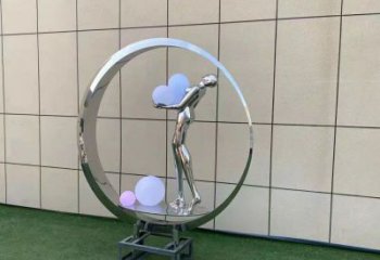 仙子景觀雕塑常用，酒店擺件，圓環(huán)仙子雕塑觀賞型