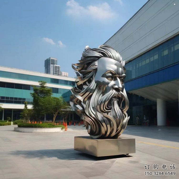 白鋼西方人雕塑提供，歐式藝術(shù)，中式鏡面人頭像雕塑通用