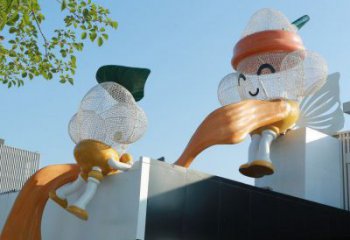 鏤空卡通雕塑承接，鍛造工藝，鐵藝卡通雕塑廠家訂做
