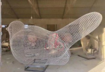 鏤空鳥雕塑通用，花園小品，景觀鐵藝小鳥雕塑優(yōu)價